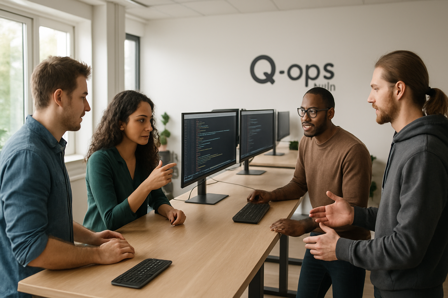 q-ops Team bei der Arbeit